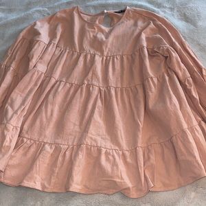Light pink SHEIN ruffled longsleeve